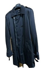 COSTUME NATIONAL JACKET GIACCA TRENCH CON CINTURA NERO BLACK SIZE L