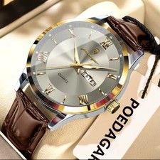 POEDAGAR Orologio Lusso Quarzo