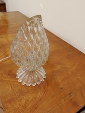 abatjour anni 70; Vetro Murano; perfetta e funzionante; cm. 25 alt; cm.  12 larg