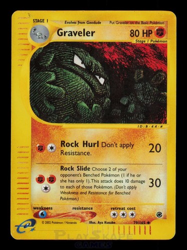 Pokemon card graveler 165 - pokemon, 79/165
