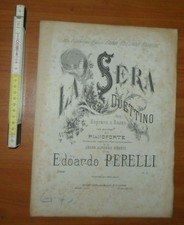 Perelli Edoardo, La sera: duettino per soprano e basso con piano, F. Lucca (1875