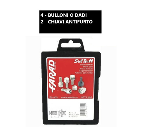 Bulloni dado antifurto ruota - antifurto,