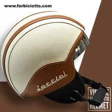 Casco vintage pelle - in,