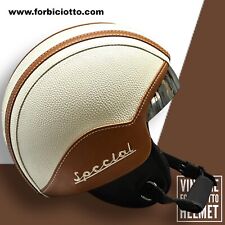 Casco vintage in pelle