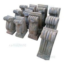 Capitello Mensola in pietra scolpita scultura capitelli x camino finestra marmo