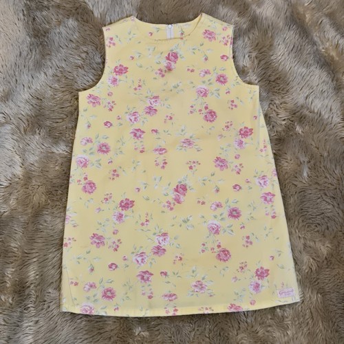 Abito giallo floreale - , vintage