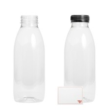 Bottiglie di succo in plastica