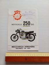 MV AGUSTA 250 B 1969 depliant ITALIANO originale