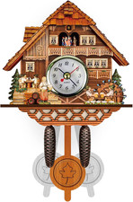 Legno Orologio a Cucù Casa Svizzera Orologio Da Parete Con Pendolo Antico a Pend