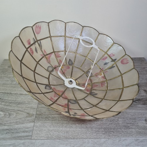 Vintage capiz shell lampshade - vintage,
