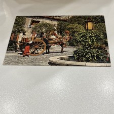 CARTOLINA COLORI VINTAGE COLLEZIONE CARRETTO SICILIANO