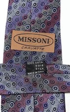 Cravatta Missoni 100% Seta