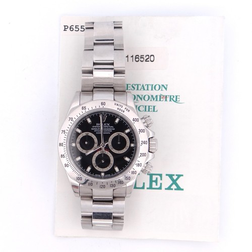 Rolex 116520 steel daytona - rolex,