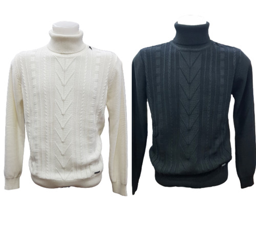 Maglione dolcevita nerovago - maglione,
