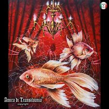 Amira Artista Arte Contemporanea Pesci Rossi Natura Koi Acquario Pittura Dipinto