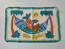 OLIO SASSO tovaglietta VITA AGILE anni '70 da collezione buone condizioni