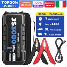 TOPDON JS3000 KFZ 3000A Jump Starter powerbank 100 Real Capacity 3in1 24000 mAh