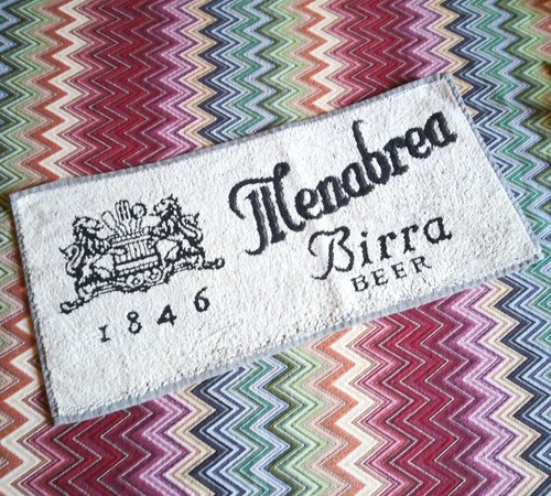 Birra menabrea tappetino - birra,