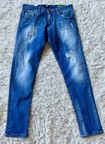 Police 883 jeans blu denim - blu,