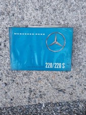 Libretto uso manutenzione Mercedes 220/220 S settembre 1959 originale