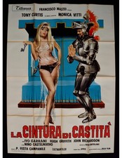 manifesto LA CINTURA DI CASTITA' monica vitti tony renis garrani A401