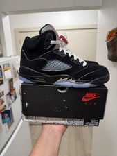 Air Jordan 5 Retro Nero Metallizzato Reimmaginato 2025 5Y (6.5W) HF3976-001 PROVATO