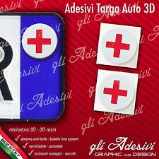 2 Adesivi Stickers bollino 3D