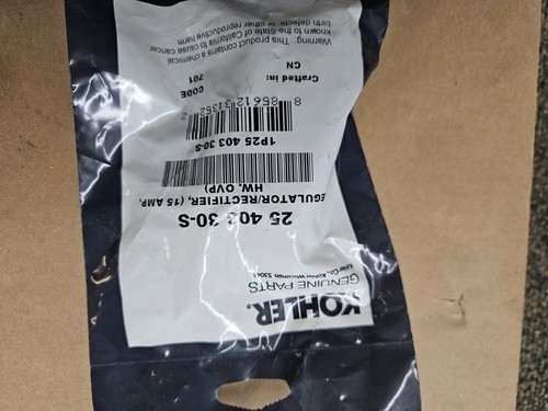Kohler voltage regulator - regulator, 15
