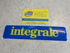 SCRITTA POSTERIORE LANCIA DELTA INTEGRALE EVOLUZIONE - BLU/GIALLO - NUOVA