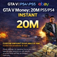 GTA V 20m PS4/PS5 Instant. No