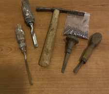 vecchi attrezzi da lavoro-vintage-calzolaio/falegname/barbiere/meccanico