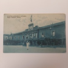 Antica Cartolina Castellammare Di Stabia Regio Cantiere Navale Per Taranto 1924