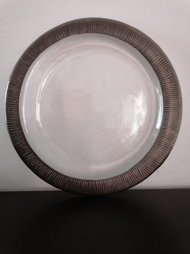 Piatto vetro con - piatto, bordo
