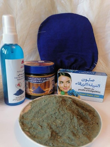 Ensemble hammam marocain - , bleu