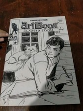 Dylan Dog Dampyr Tex Diabolik  Su Artbook A4 Claudio Stassi C/Commission Julia