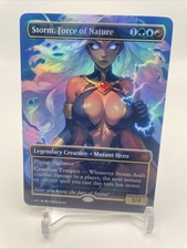 Waifu MTG Storm, Force Of Nature FOIL PLAYTEST EDH COMMANDER V2