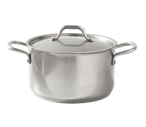 Pentola con coperchio inox - con,