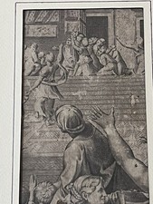 Antica Stampa Restaurata Con