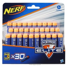 NERF PROIETTILI BLU DARDI GOMMAPIUMA 30 PEZZI HASBRO A0351