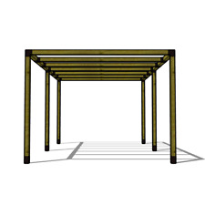 Pergola moderna 5,07x3,18m in