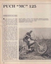advertising TEST MOTO PUCH MC 125 1970 MOTOAUSTRIACHE REGOLARITA E3NDURO EPOCA