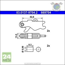 Kit accessori ganasce freno
