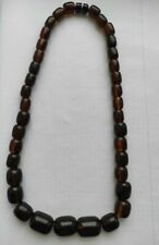 Collana Vintage ORIGINALE Naturale GRANDI Perline AMBRA 琥珀色 104g