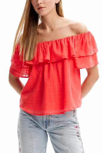 Blusa donna desigual rossa - blusa,