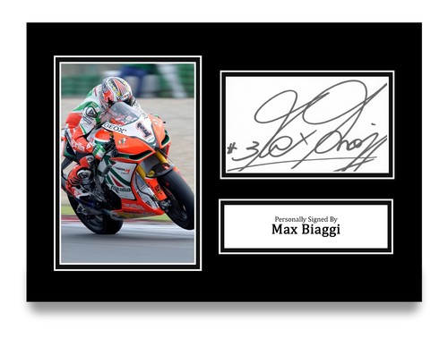 Max biaggi foto autografata - max,