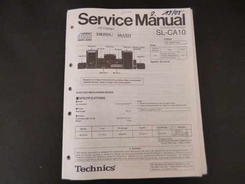 Manuale servizio originale - manuale,