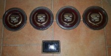 4 COPPE RUOTE CADILLAC EPOCA + FREGIO PER VOLANTE # WHEEL CUP CADILLAC # HUBCUP