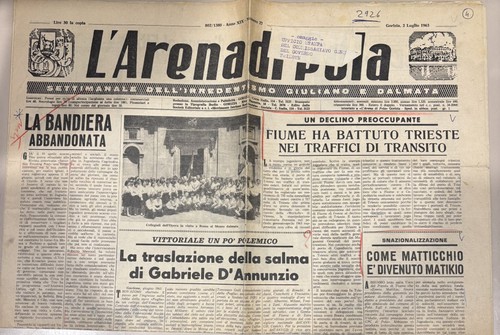 Quotidiano arena pola - quotidiano, l'arena