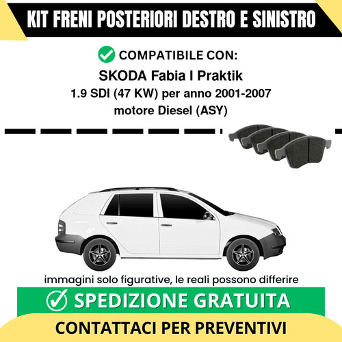 Pastiglie freno posteriori - pastiglie,