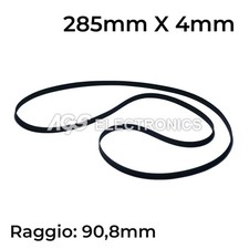 Cinghia per giradischi 285mm x